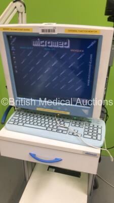 Micromed Trolley with Advantech Monitor,Micromed SAM 25RFO Fc1 Accessory and Camera (Powers Up) - 2