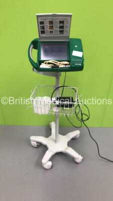 BARD BardScan II Bladder Scanner on Stand with 1 x Probe and Power Supply (Powers Up) * SN 01026 *