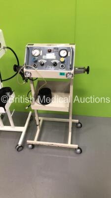 1 x Anetic Aid APT MK3 Tourniquet with Hoses and Cuffs and 1 x Thackray Orthopaedic Tourniquet on Stand with Hoses - 2