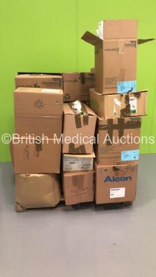 Pallet of Mixed Consumables Including Alcon Advanced DSP Tips, Stimuplex Ultra 360 Ultrasound Stimulation Needles and B-Braun Aesculap Toller Round Burr (Out of Date)