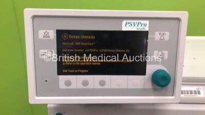 Datex-Ohmeda Aestiva/5 Anaesthesia Machine with Datex-Ohmeda 7900 SmartVent Software Version 4.8 PSVPro, Oxygen Mixer, Bellows, Absorber and Hoses (Powers Up) *S/N AMRN01153* - 2