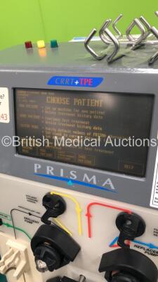 2 x Prisma CRRT+TPE Dialysis Machines (Both Power Up - 1 x with Alarm) - 6