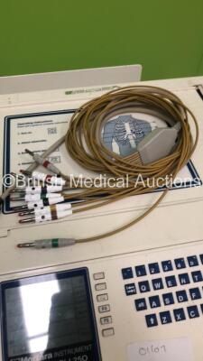 Mortara ELI 250 ECG Machine on Stand with 10 Lead ECG Leads (Powers Up) *S/N 100112619163* - 4