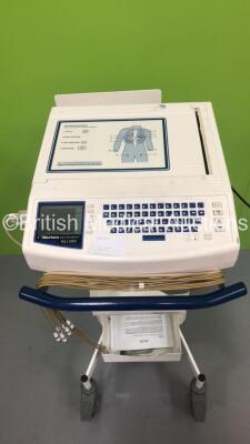 Mortara ELI 250 ECG Machine on Stand with 10 Lead ECG Leads (Powers Up) *S/N 105462282163* - 2