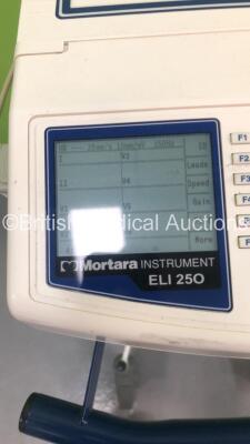 Mortara ELI 250 ECG Machine on Stand with 10 Lead ECG Leads (Powers Up) *S/N 107441040163* - 3