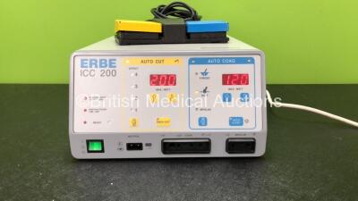 ERBE ICC 200 Electrosurgical Unit with 1 x Footswitch (Powers Up)