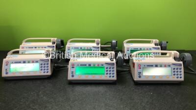 6 x Medfusion 3500 Syringe Pumps (All Power Up)