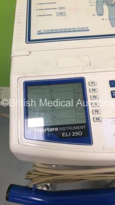 Mortara ELI 250 ECG Machine on Stand with 10 Lead ECG Leads (Powers Up) *S/N 109520032848* - 3