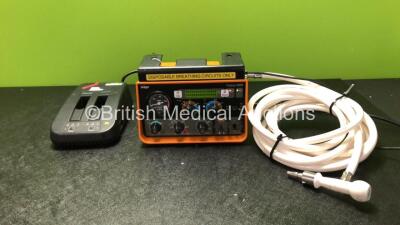 Mixed Lot Including 1 x Drager Oxylog 2000 Transport Ventilator with 1 x Hose and 1 x AC Power Supply Software Version 3.12 (Powers Up) 1 x Cadex SMart Two+ Charger (Powers Up) (GL)