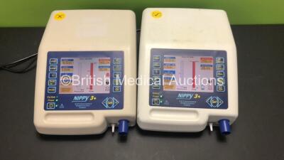 2 x B&D Electromedical Nippy 3+ Ventilators Version 1.00 (Both Power Up)
