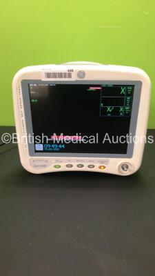 GE Dash 4000 Patient Monitor with BP1,SpO2,Temp/CO,NBP and ECG Options (Powers Up-Missing Dial-See Photos) * Mfd 2011 *