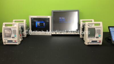 Mixed Lot Including Olympus OEV191H LCD Monitor,Sony LCD Monitor and 4 x Baxter Colleague Infusion Pumps (All Power Up)