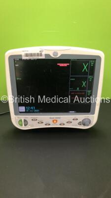 GE Dash 5000 Patient Monitor with BP1,BP2,SpO2,Temp/CO,NBP and ECG Options (Powers Up) *GL* * Mfd 2010 *