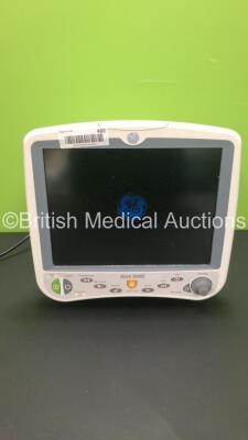 GE Dash 5000 Patient Monitor with BP1,BP2,SpO2,Temp/CO,NBP and ECG Options (Powers Up and Reboots and Dial Loose) *GL* * Mfd 2007 *