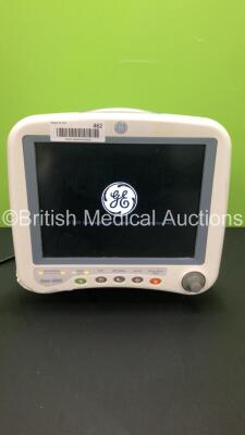 GE Dash 4000 Patient Monitor with BP1,BP2,SpO2,Temp/CO,NBP,CO2 and ECG Options (Powers Up-Cracked Casing-See Photos) * Mfd 2012 * *GL*