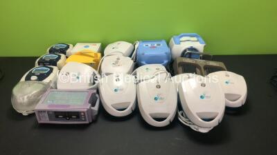 Large Mixed Lot Including 3 x ResMed Escape II S8 CPAPs Including 1 x Humidifier,9 x AirMed 1000 Nebulisers,1 x Medix Actineb Nebuliser,1 x Medix Econoneb Nebulizer *Damaged-See Photo*,1 x Nellcor Pulse Oximeter,1 x Olympus MAJ-528 Footswitch and 1 x Mino