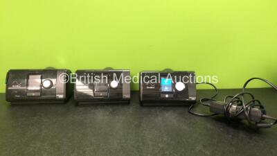 3 x ResMed Airsense 10 Autoset CPAP Units with 1 x AC Power Supply (All Power Up 2 with Missing Covers-See Photo- Power Supplies Not Included) *SN 23151308622, 23152168422, 23162018068*