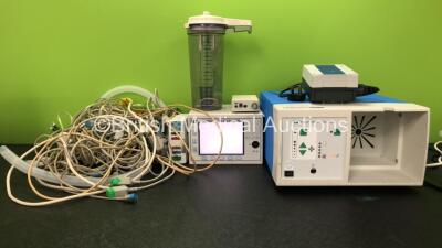 Mixed Lot Including 1 x GE E-PSMP Module Including ECG, SpO2, T1, T2, P1, P2 and NIBP Options, 1 x Ivy Cardiac Monitor (Powers Up with Blank Screen) 1 x HS Ref 5606334 Energy Pack, 1 x Suction Cup, 1 x Covidien RapidVac Smoke Evacuator Unit (Powers Up) 1 