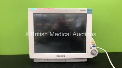 Philips IntelliVue MP70 Neonatal Ref M8007A Patient Monitor Software Revision G.01.80 with 1 x Philips M3001A Module Including ECG, SpO2, NBP, Temp and Press Options (Powers Up) *Mfd 07-2010* *SN DE632H8579, DE843A0467* *RI*