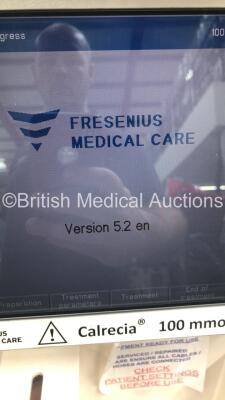 2 x Fresenius Medical Care MultiFiltrate Dialysis Machines Software Version 5.2 en (Both Power Up) *S/N 7MUG3239 / 7MUG3240* - 2