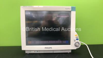 Philips IntelliVue MP70 Neonatal Ref M8007A Patient Monitor Software Revision G.01.80 with 1 x Philips M3001A Module Including ECG, SpO2, NBP, Temp and Press Options (Powers Up) *Mfd 07-2010* *SN DE907W3696, DE843A0445* *RI