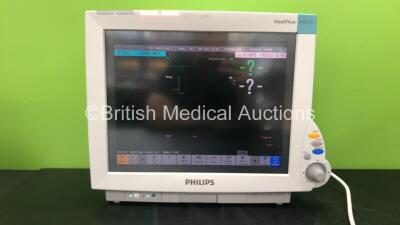 Philips IntelliVue MP70 Neonatal Ref M8007A Patient Monitor Software Revision G.01.80 with 1 x Philips M3001A Module Including ECG, SpO2, NBP, Temp and Press Options (Powers Up) *Mfd 07-2010* *SN DE907W4122, DE843A0460* *RI