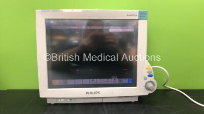 Philips IntelliVue MP70 Neonatal Ref M8007A Patient Monitor Software Revision G.01.80 with 1 x Philips M3001A Module Including ECG, SpO2, NBP, Temp and Press Options (Powers Up) *Mfd 07-2010* *SN DE907Y2503, DE843A0349* *RI*