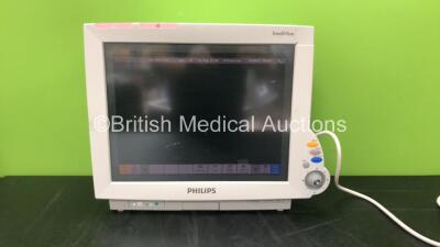 Philips IntelliVue MP70 Neonatal Ref M8007A Patient Monitor Software Revision G.01.80 with 1 x Philips M3001A Module Including ECG, SpO2, NBP, Temp and Press Options (Powers Up with Missing Tag and Dial-See Photos) *Mfd 07-2010* *SN DE907W4130, DE843A0475