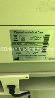 2 x Fresenius Medical Care MultiFiltrate Dialysis Machines Software Version 5.2 en (Both Power Up) *S/N 0MUG5286 / 0MUG4947* - 10