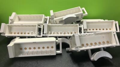 10 x Philips M8048A Module Racks *SN DE50289621, DE50289624, DE50289606, DE50289622, DE50289611, DE50289636, DE50289610, DE50289608, DE50289635, DE50289636*