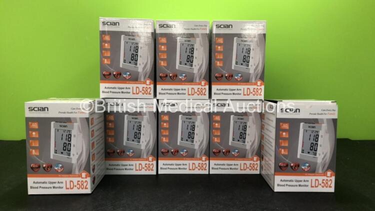 20 x Scian LD-582 Automatic Upper Arm Blood Pressure Monitors with Accessories in Boxes (All Appear Unused)