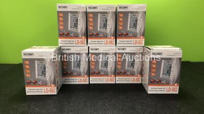 20 x Scian LD-582 Automatic Upper Arm Blood Pressure Monitors with Accessories in Boxes (All Appear Unused)