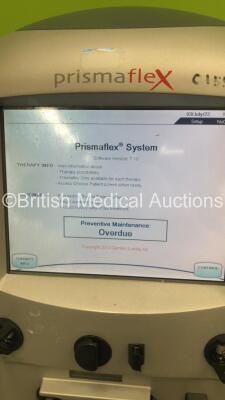 2 x Gambro Prismaflex Dialysis Machines Software Versions 7.10 - Running Hours 2853 and 1250 with Barkey Autocontrol Units (Both Power Up) - 11