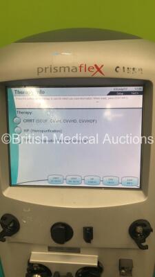 2 x Gambro Prismaflex Dialysis Machines Software Versions 7.10 - Running Hours 2853 and 1250 with Barkey Autocontrol Units (Both Power Up) - 12