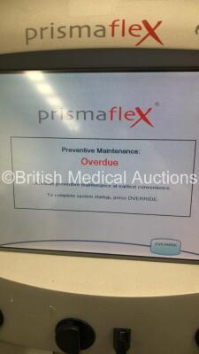 2 x Gambro Prismaflex Dialysis Machines Software Versions 7.10 - Running Hours 2853 and 1250 with Barkey Autocontrol Units (Both Power Up) - 15