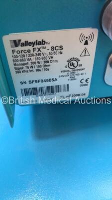Valleylab Force FX-8CS Electrosurgical / Diathermy Unit with Footswitches on Trolley (Powers Up) *S/N SF9F04505A* - 7