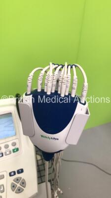 Welch Allyn CP200 ECG Machine on Stand with 10 Lead ECG Leads (Powers Up) *S/N 20007501* - 3