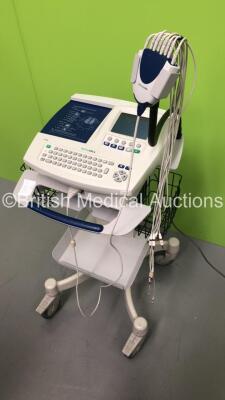 Welch Allyn CP200 ECG Machine on Stand with 10 Lead ECG Leads (Powers Up) *S/N 20007501* - 4