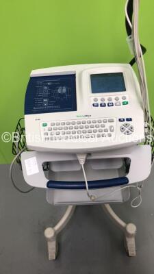 Welch Allyn CP200 ECG Machine on Stand with 10 Lead ECG Leads (Powers Up) *S/N 20007473* - 2