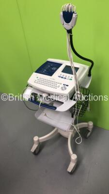 Welch Allyn CP200 ECG Machine on Stand with 10 Lead ECG Leads (Powers Up) *S/N 20007473* - 3