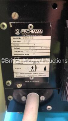 Eschmann TD311 Electrosurgical / Diathermy Unit on Stand with Sharplan 100 Xplume Smoke Evacuator (Powers Up) - 4