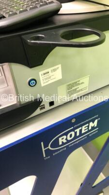 Rotem Delta Haemostasis Analyser on Table (HDD Removed) ***IR031*** - 4