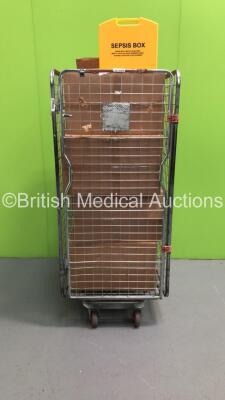 Cage of Approx 32 x Sepsis Boxes (Cage Not Included)