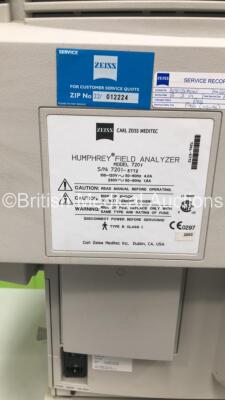 Zeiss Humphrey Field Analyzer Model 720i on Motorized Table (HDD REMOVED) *S/N 720I-5772* - 5