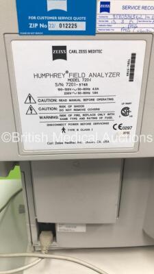 Zeiss Humphrey Field Analyzer Model 720i on Motorized Table (HDD REMOVED) *S/N 720I-5765* - 4