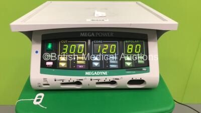 Megadyne Mega Power Electrosurgical / Diathermy Unit Ref 1000 on Stand with Footswitch (Powers Up) *S/N 171404001* - 6