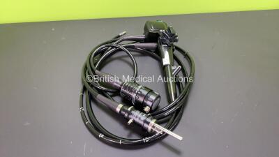 Olympus MH-908 Ultrasound Scope / Probe in Case - Engineer's Report : Optical System - Untested, Angulation - No Fault Found, Insertion Tube - No Fault Found, Light Transmission - Untested, Channels - Untested, Leak Check - No Fault Found *1410185* - 2