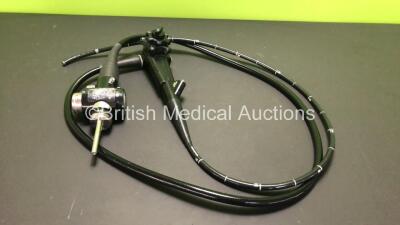 Olympus GIF-XQ240 Video Gastroscope in Case - Engineer's Report : Optical System - No Fault Found, Angulation - No Fault Found, Insertion Tube - Kinked, Light Transmission - No Fault Found, Channels - No Fault Found, Leak Check - Leak Present *2134125* - 2