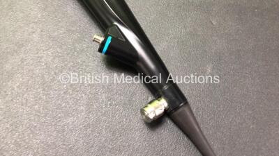 Olympus CYF-5 Video Cystoscope In Carry Case Engineer's Report : Optics - 10 Broken Fibres, Angulation - Ok , Patient Tube - Ok , Light Transmission - Ok, Channel System - Ok, Leak Check- Valve Blocked *S/N 2901049* *Mfd 2009* - 4