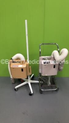 1 x Nellcor Warm Touch Patient Warming System on Stand with Hose and 1 x Mallinckrodt Medical Warm Touch Patient Warming System